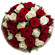 bouquet of red and white roses. Tanzania