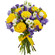bouquet of yellow roses and irises. Tanzania