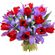 bouquet of tulips and irises. Tanzania